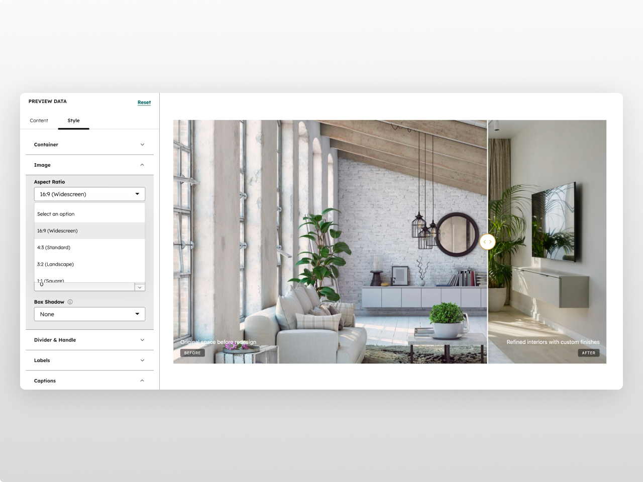 5 Aspect Ratio Presets