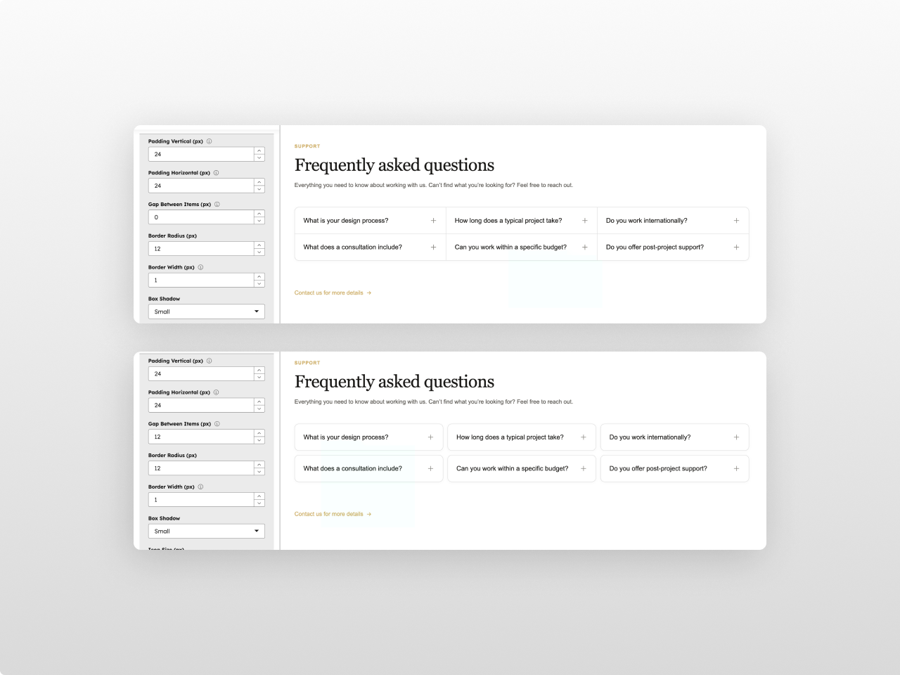 Smart Stacked & Card Rendering
