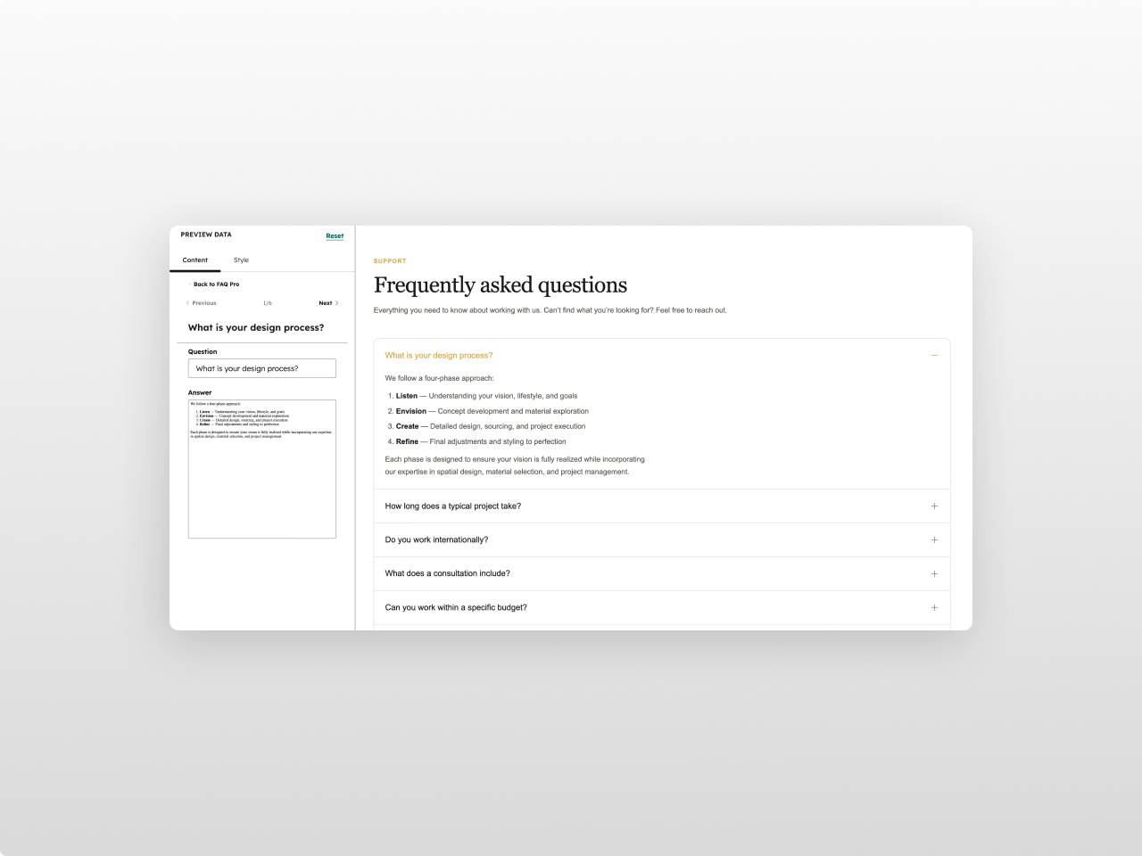 Full Rich Text Answers