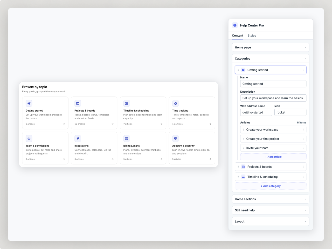 Everything edited in the page editor