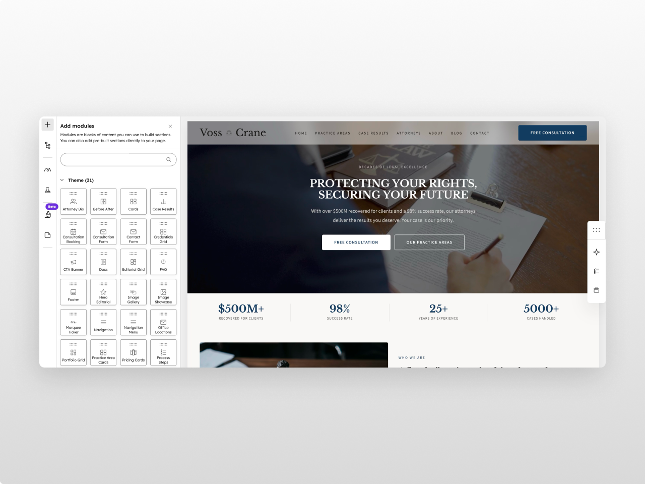 28 Modules Built for Law Firms
