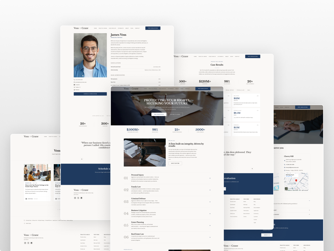 17 Page Templates + 4 Landing Pages